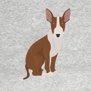 Bull Terrier Dog Sitting T-Shirt